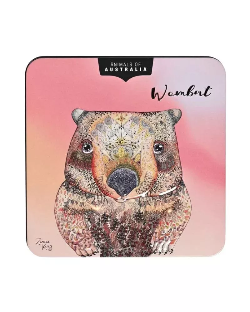 Banksia Red Animals of Australia 'Wombat' Macadamia Butter Finger Biscuits Tin 150g