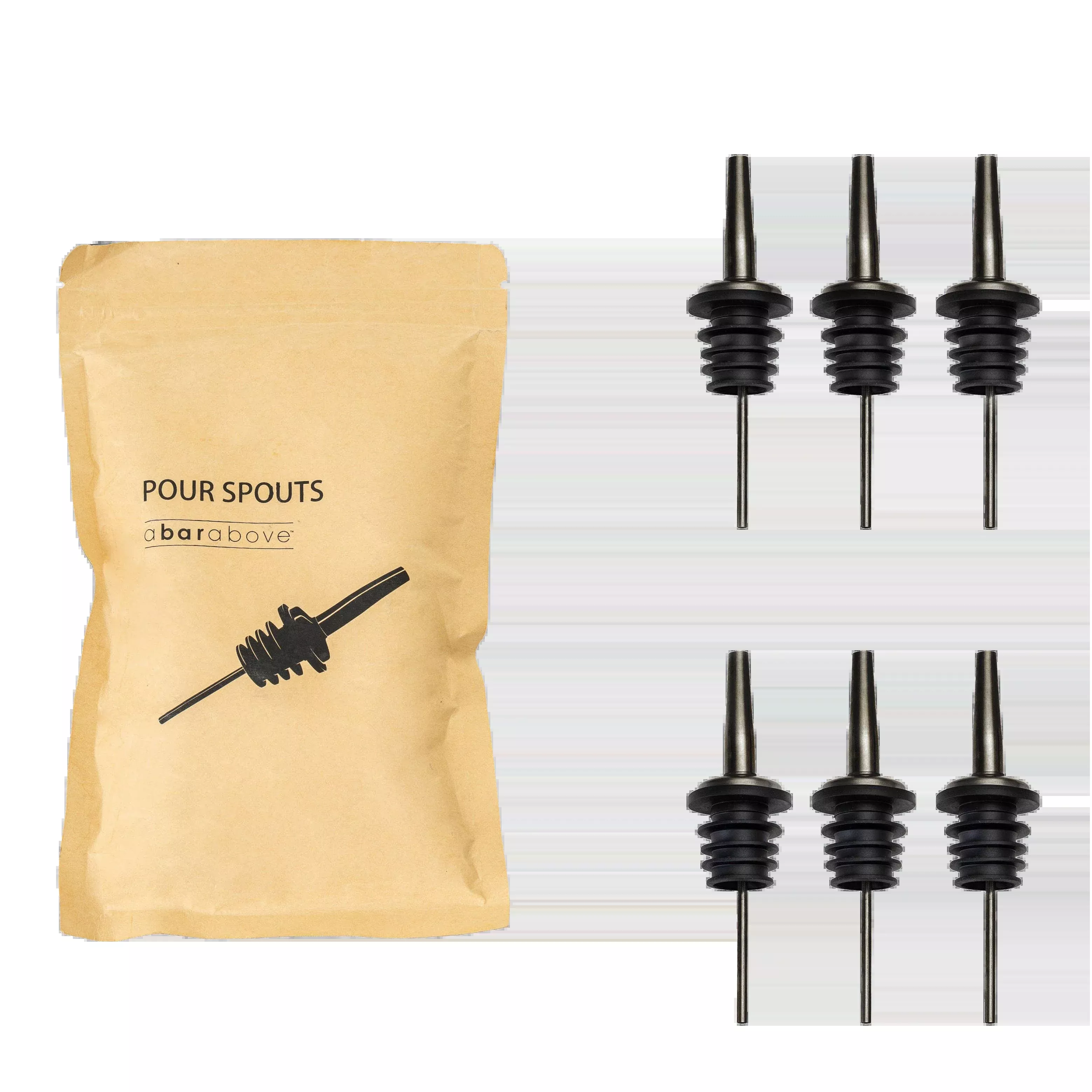 A Bar Above Black Pour Spouts