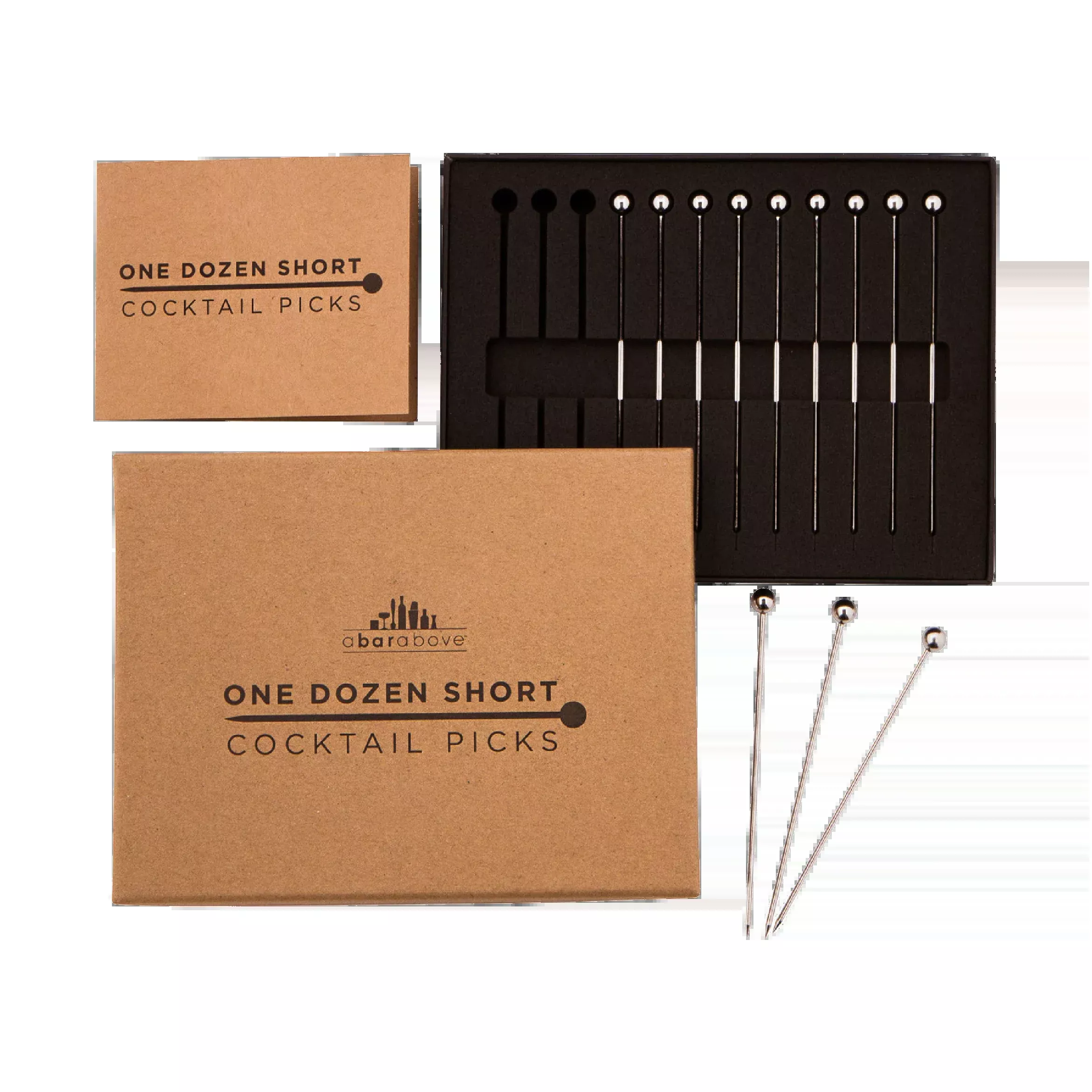 A Bar Above Stainless Cocktail Picks for Garnishes