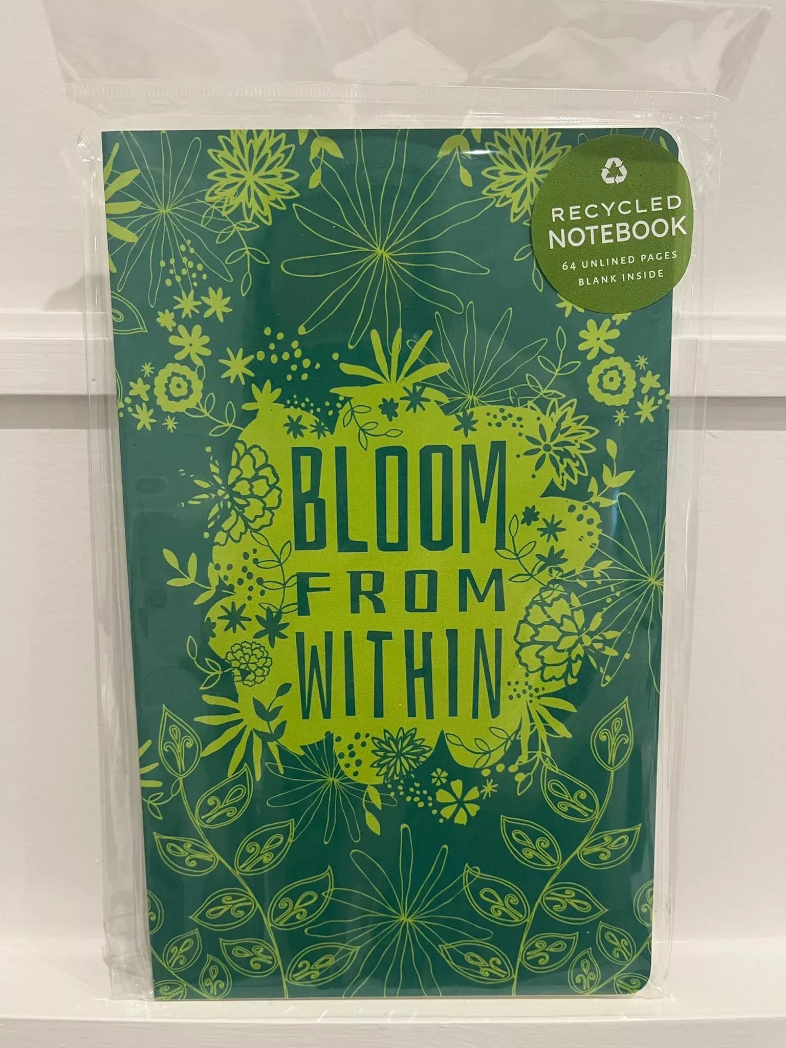 Bloom From Within Recycled Journal | Eco-Friendly Notebook Made in USA