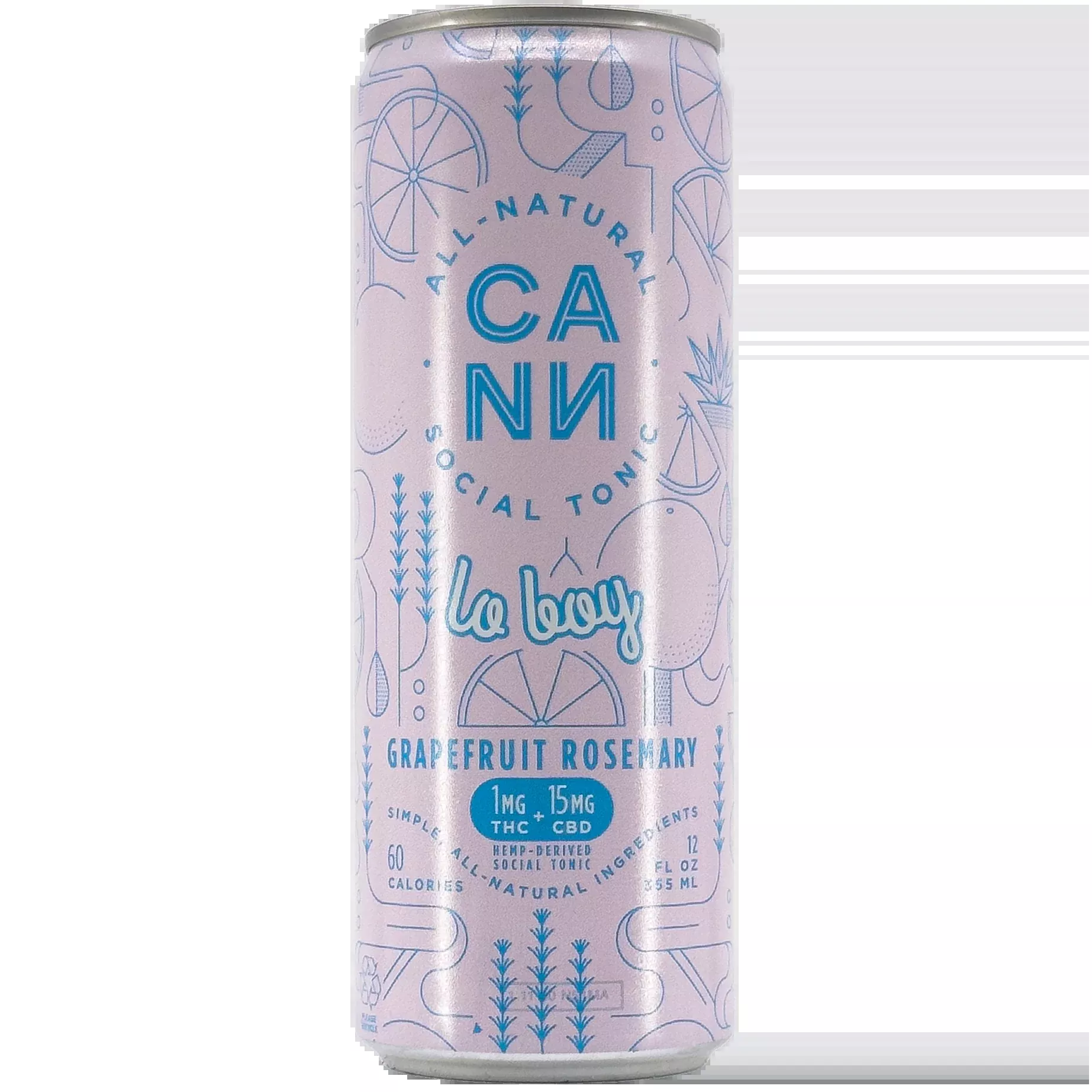CANN 'Lo Boy' Grapefruit Rosemary Cannabis Social Tonic, California