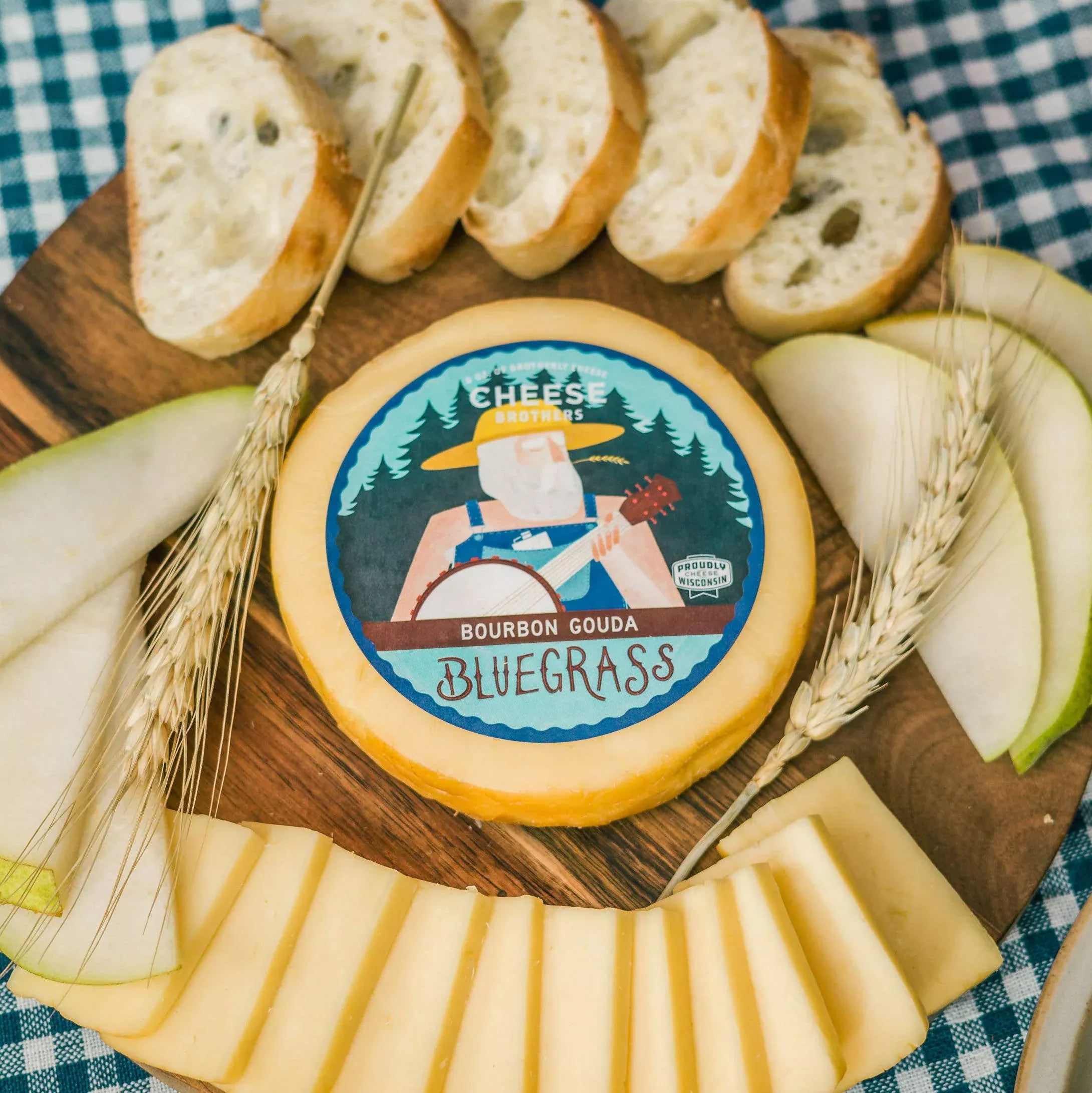 Cheese Brothers 'Bluegrass' Bourbon Gouda, Wisconsin