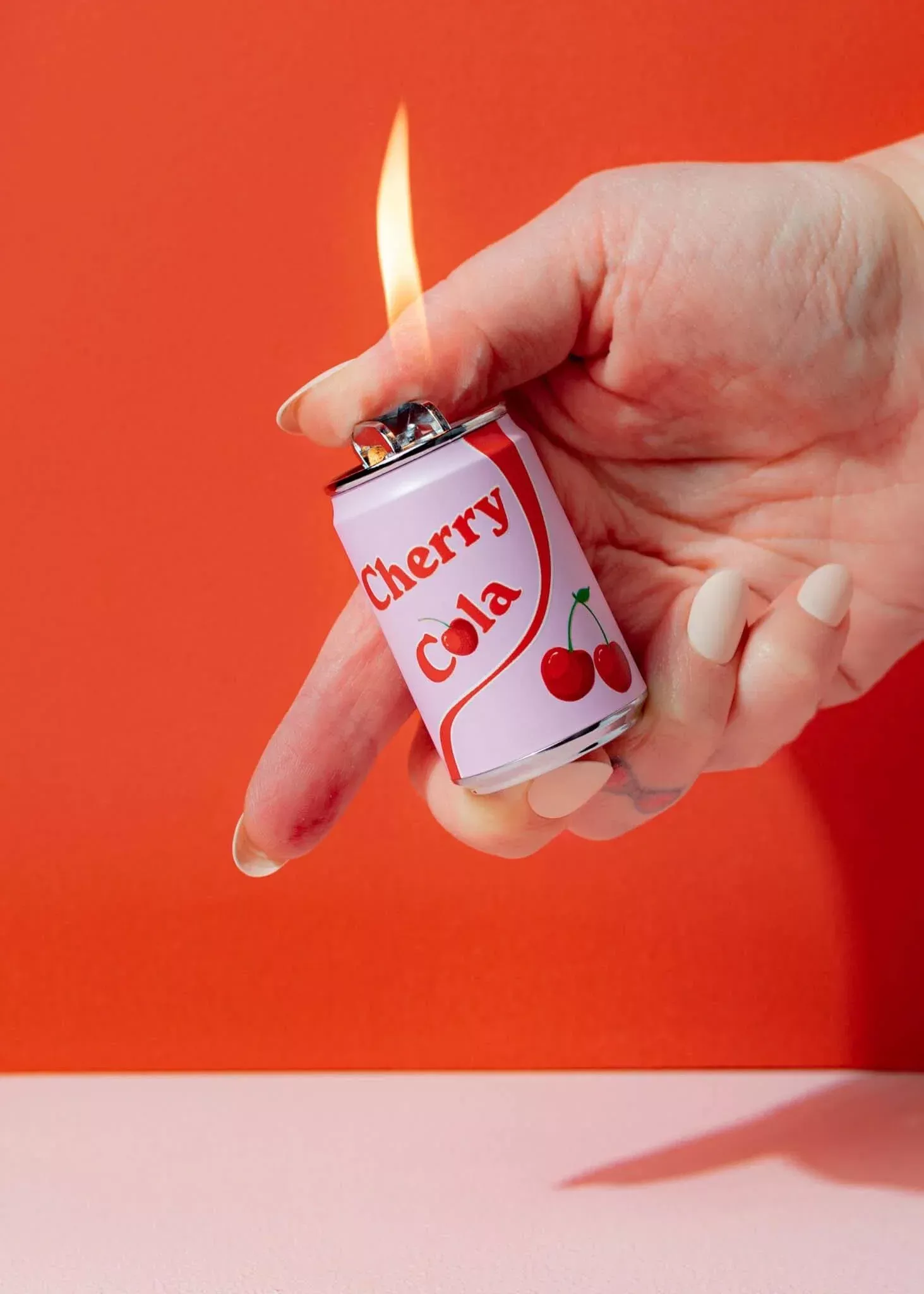 Cherry Cola Mini Can Lighter | Refillable Butane Metal Lighter