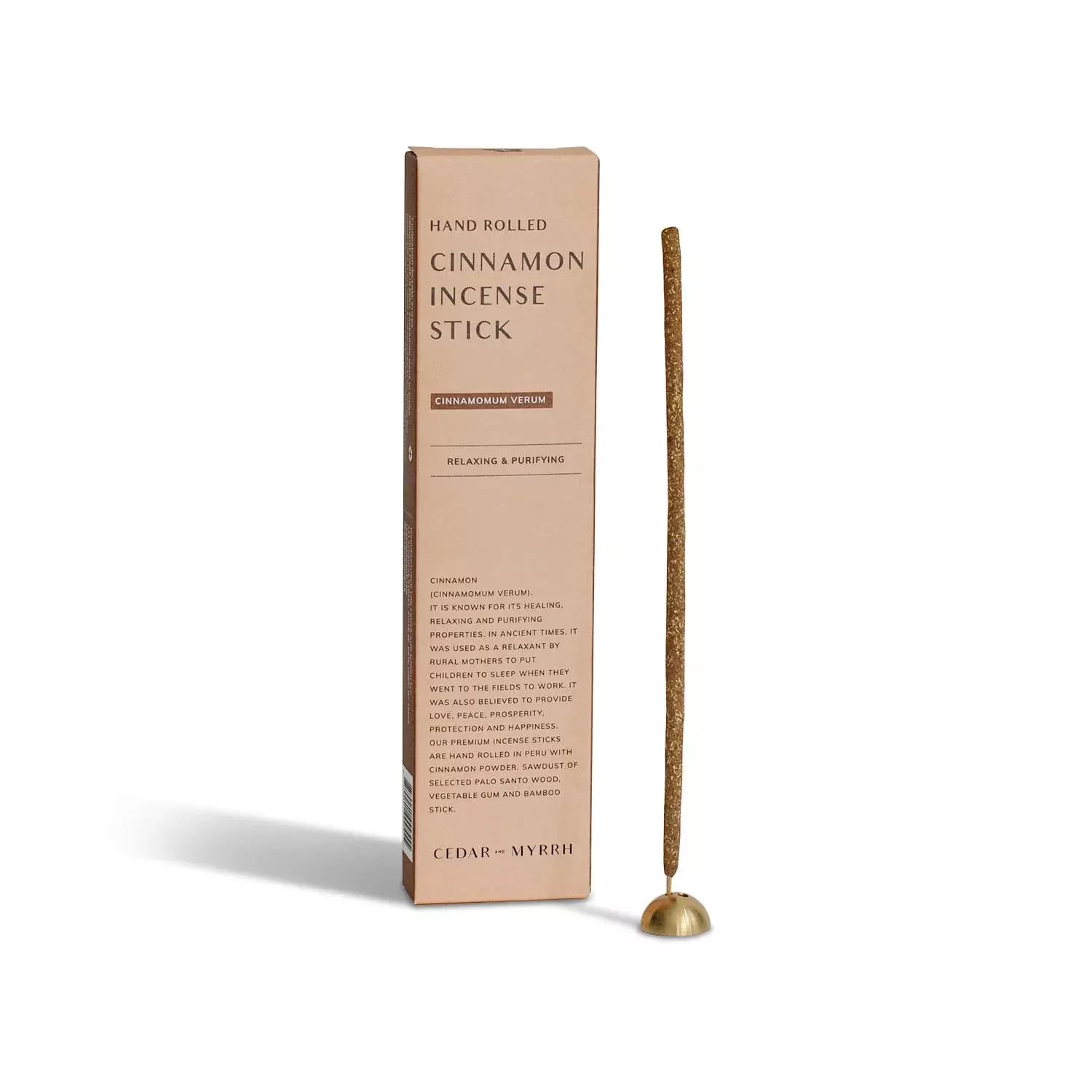 Cinnamon Hand Rolled Incense Sticks | Spicy Aromatic Bliss