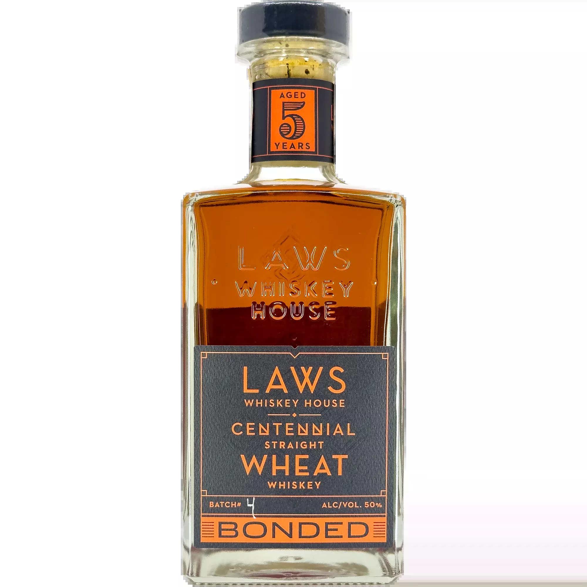 A.D. Laws Centennial Bonded 5 Year Old Straight Wheat Whiskey, Colorado