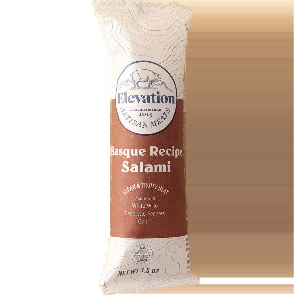 Elevation Meats Basque Recipe Salami, Colorado
