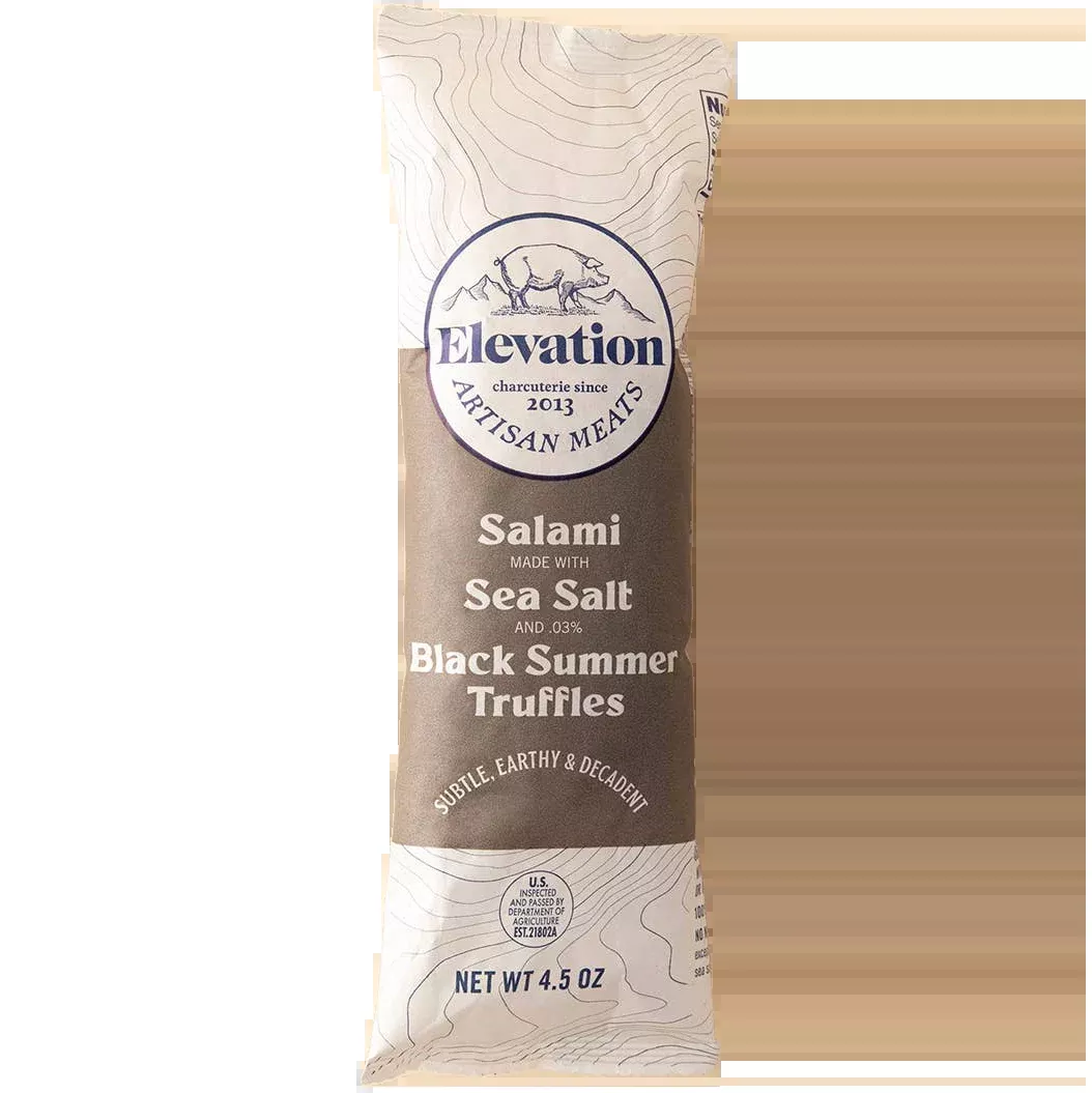 Elevation Meats Black Truffle Salami, Colorado