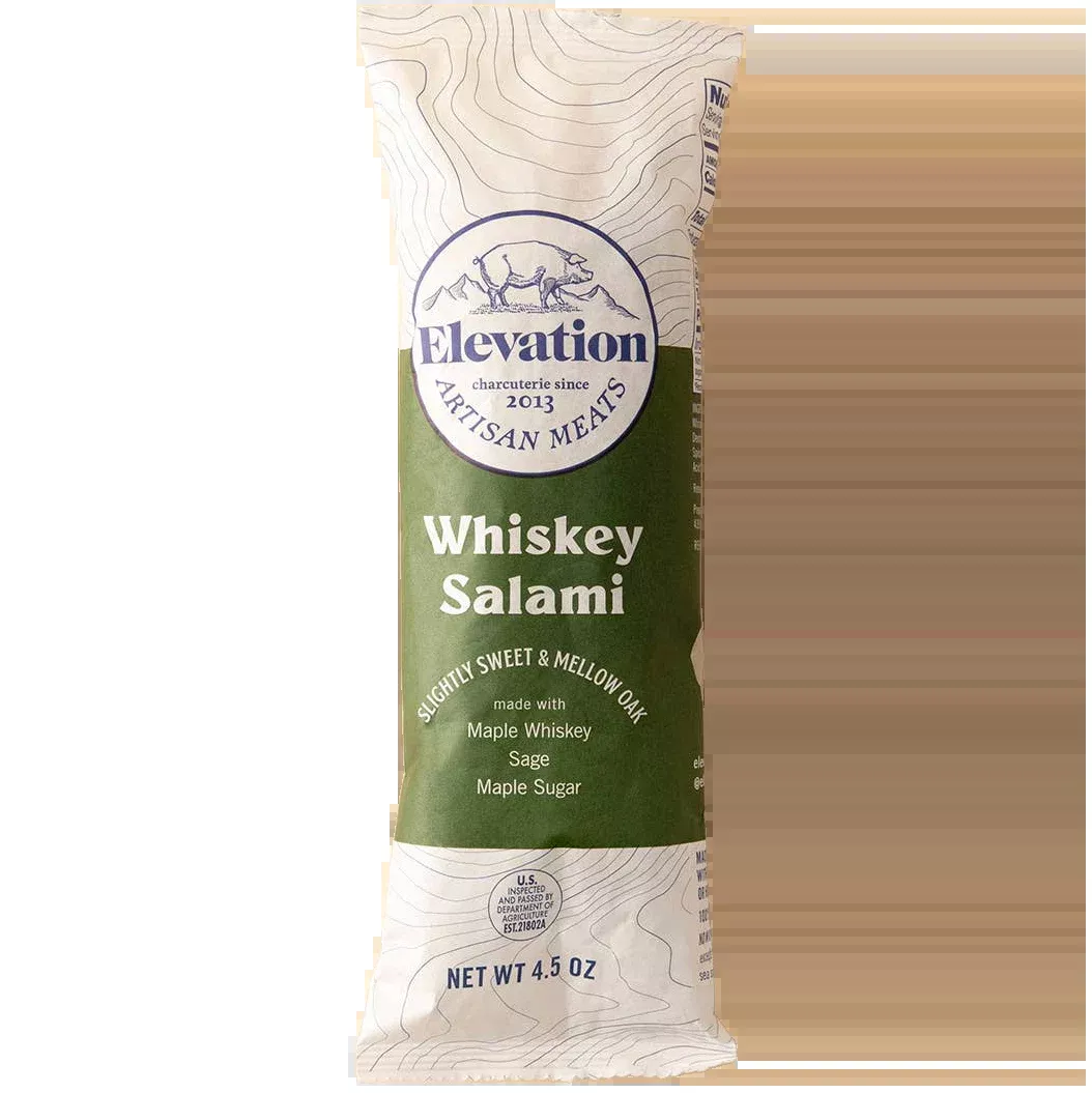 Elevation Meats Whiskey Salami, Colorado