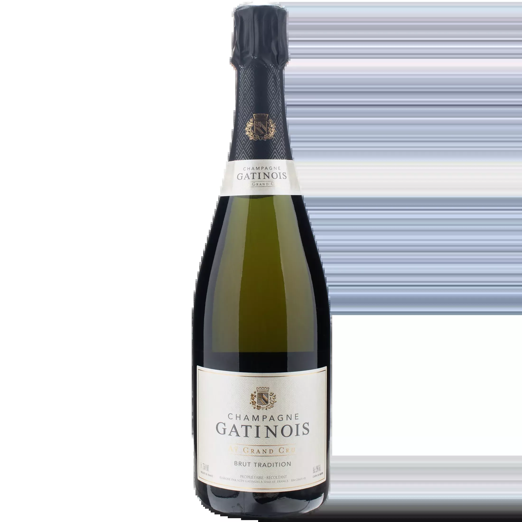 Gatinois 'Aÿ Grand Cru' Tradition Brut Pinot Noir-Chardonnay Blend, Champagne, France