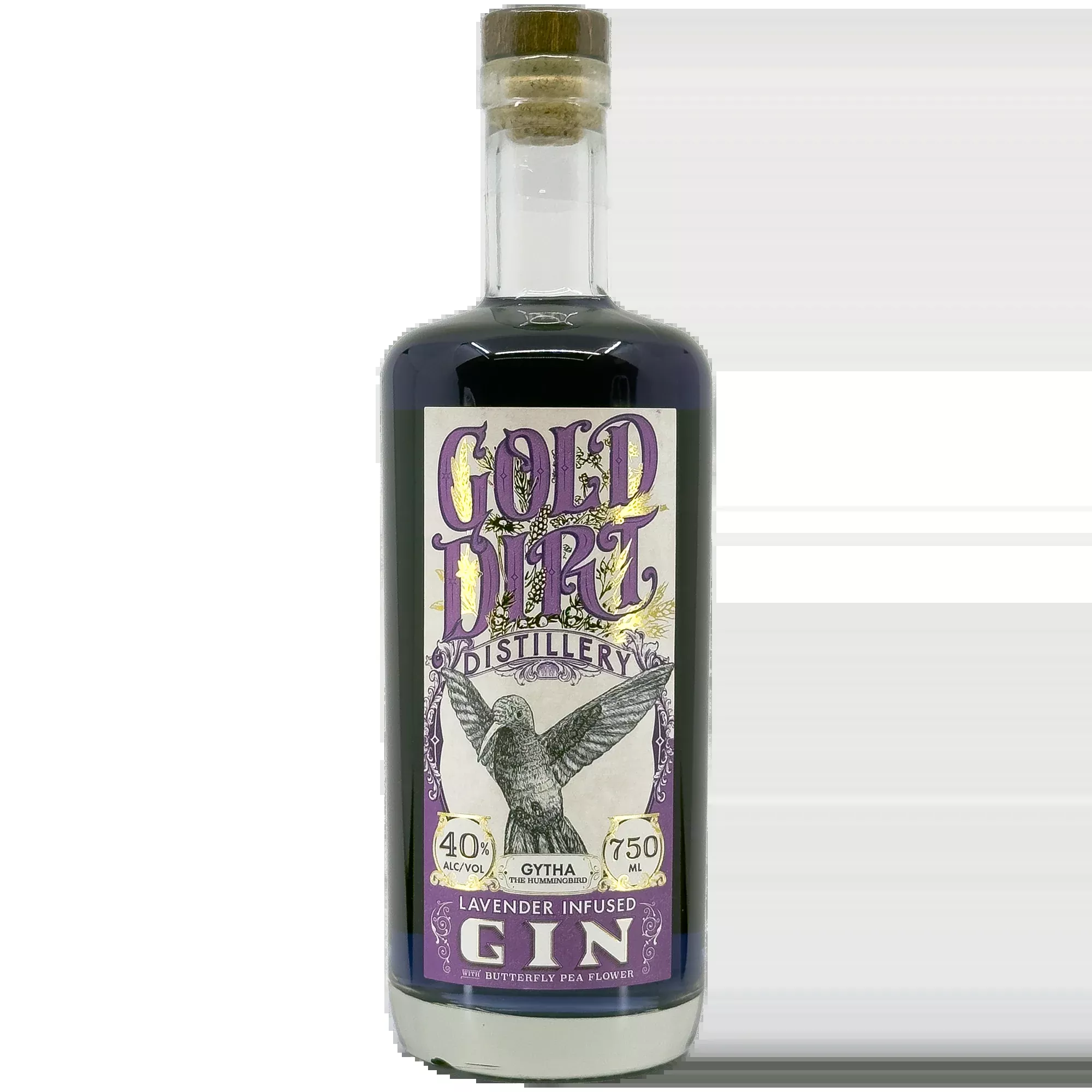 Gold Dirt Distillery Lavender Infused Gin, Colorado