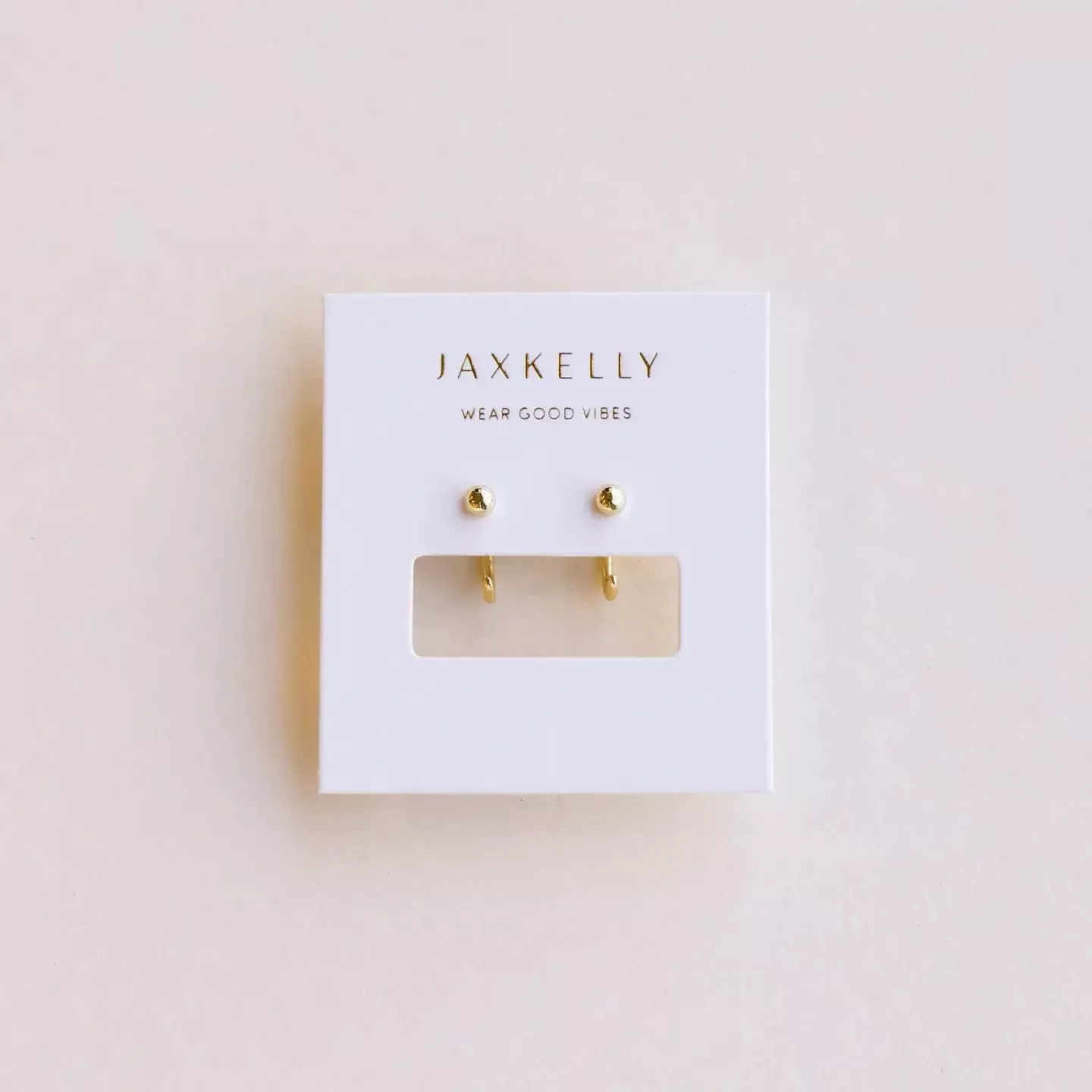 Gold Sphere Huggie Earrings – 11mm