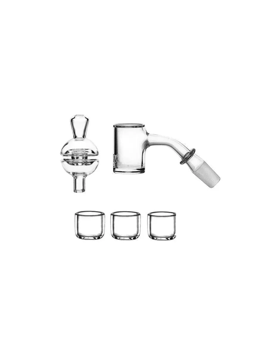 GRAV 14mm 45° Seamless Quartz Banger Kit with Carb Cap & Inserts