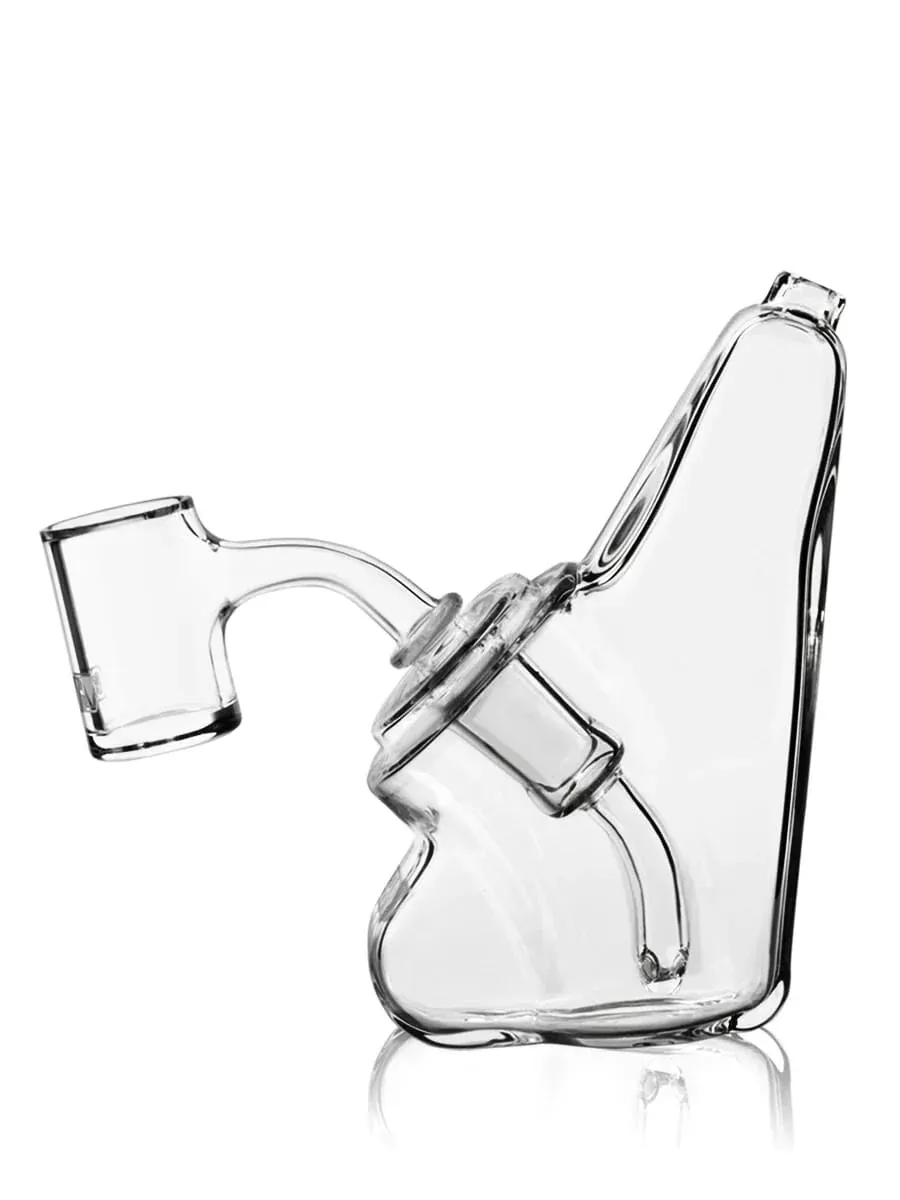 GRAV Wedge Bubbler Rig – Clear 3mm Borosilicate Glass