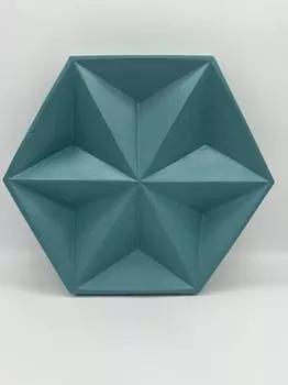 Green Slip-Cast Wall Hanging by Mike Teal | Handmade Ceramic Art