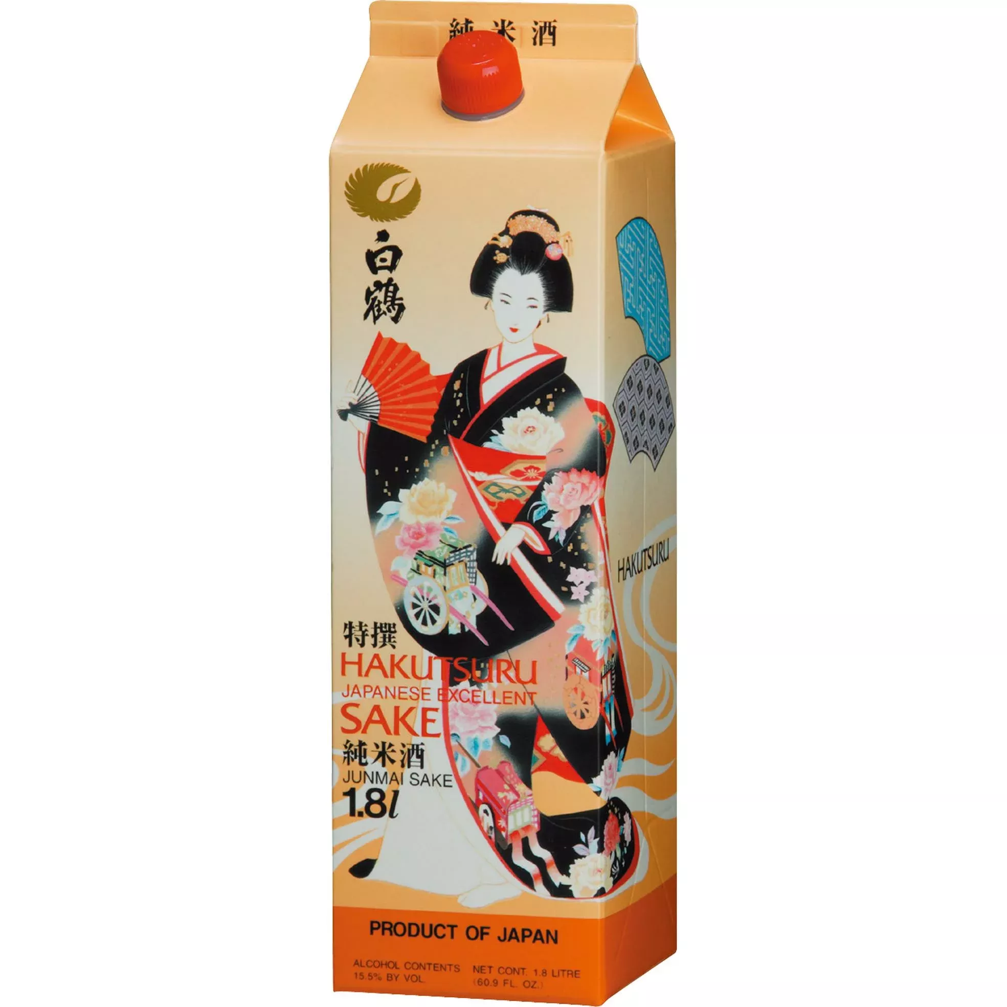 Hakutsuru Excellent Junmai Sake Carton 1.8L