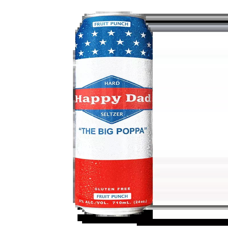 Happy Dad Hard Seltzer Fruit Punch 24oz Single