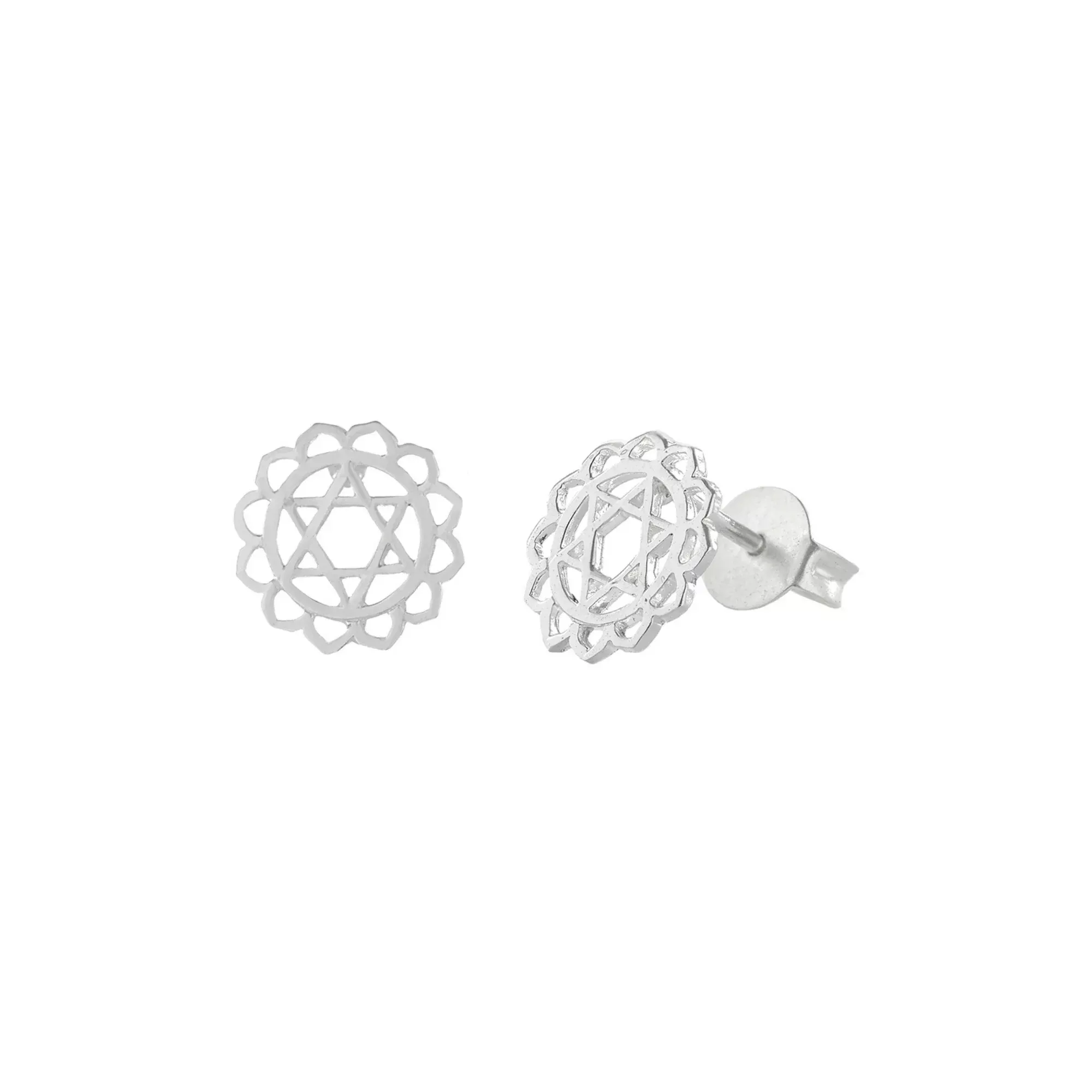 Heart Chakra Stud Earrings – Love, Compassion & Balance