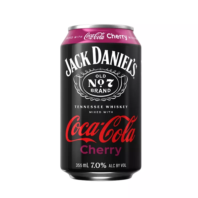 Jack Daniel’s & Cherry Coke RTD 355mL Single