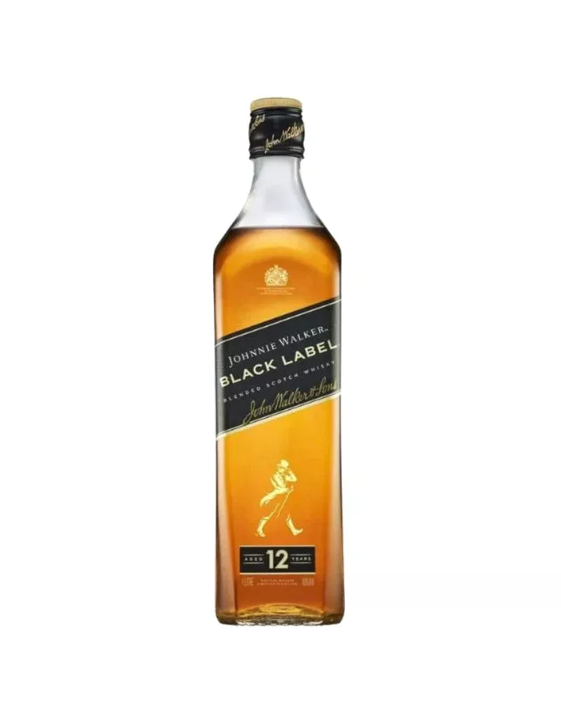 Johnnie Walker Black Label Scotch Whisky Boxed 1L