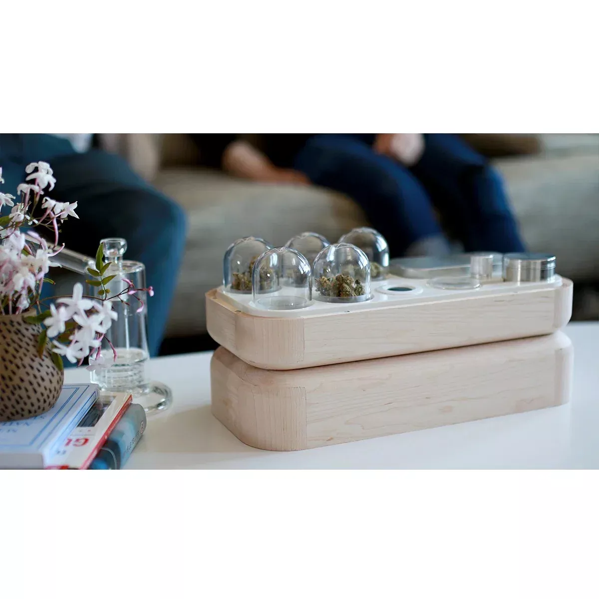 LOKKBOXX Maple Wood Humidor Stash Box – Luxury Herb Storage