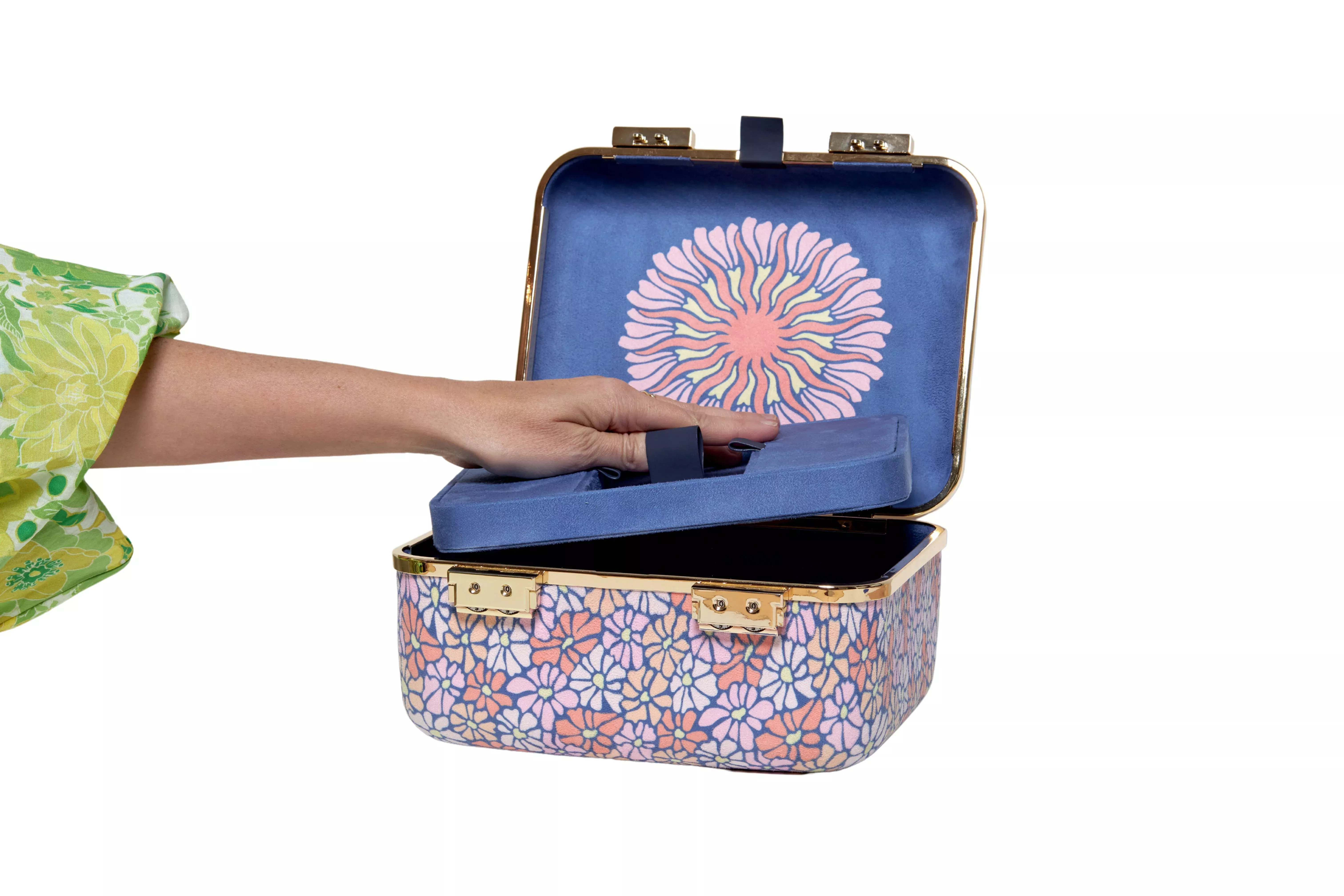Mellow Meadow Stash Box – Smell-Proof Retro Lockbox by Snugbox