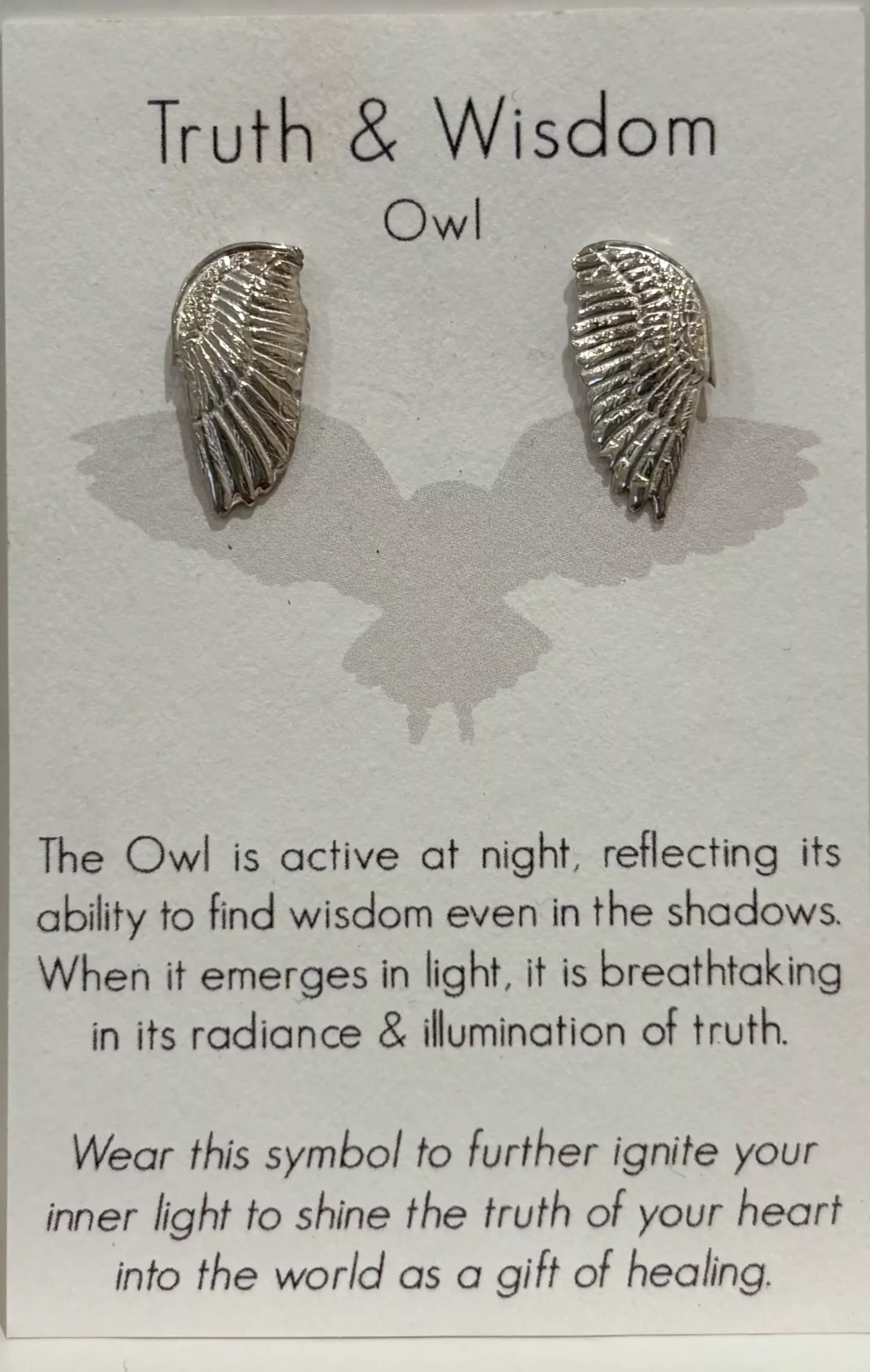 Owl “Wisdom & Truth” Earrings – Sterling Silver Intuitive Design