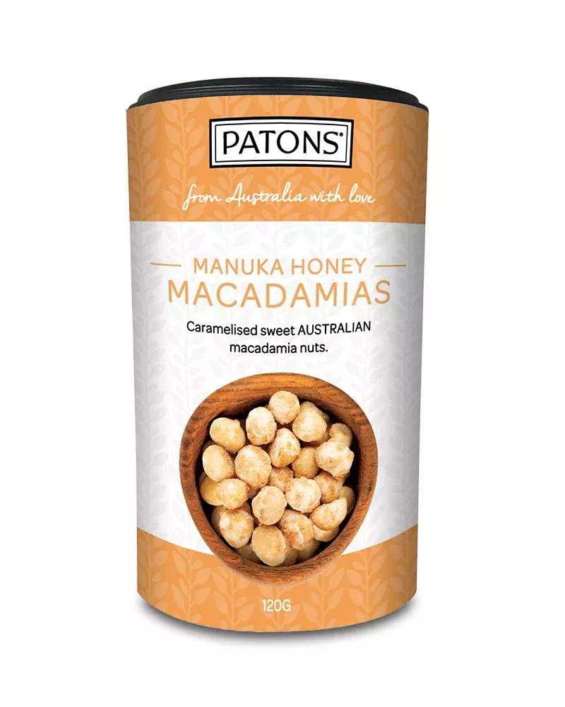 Patons Manuka Honey Macadamias Cannister 120g