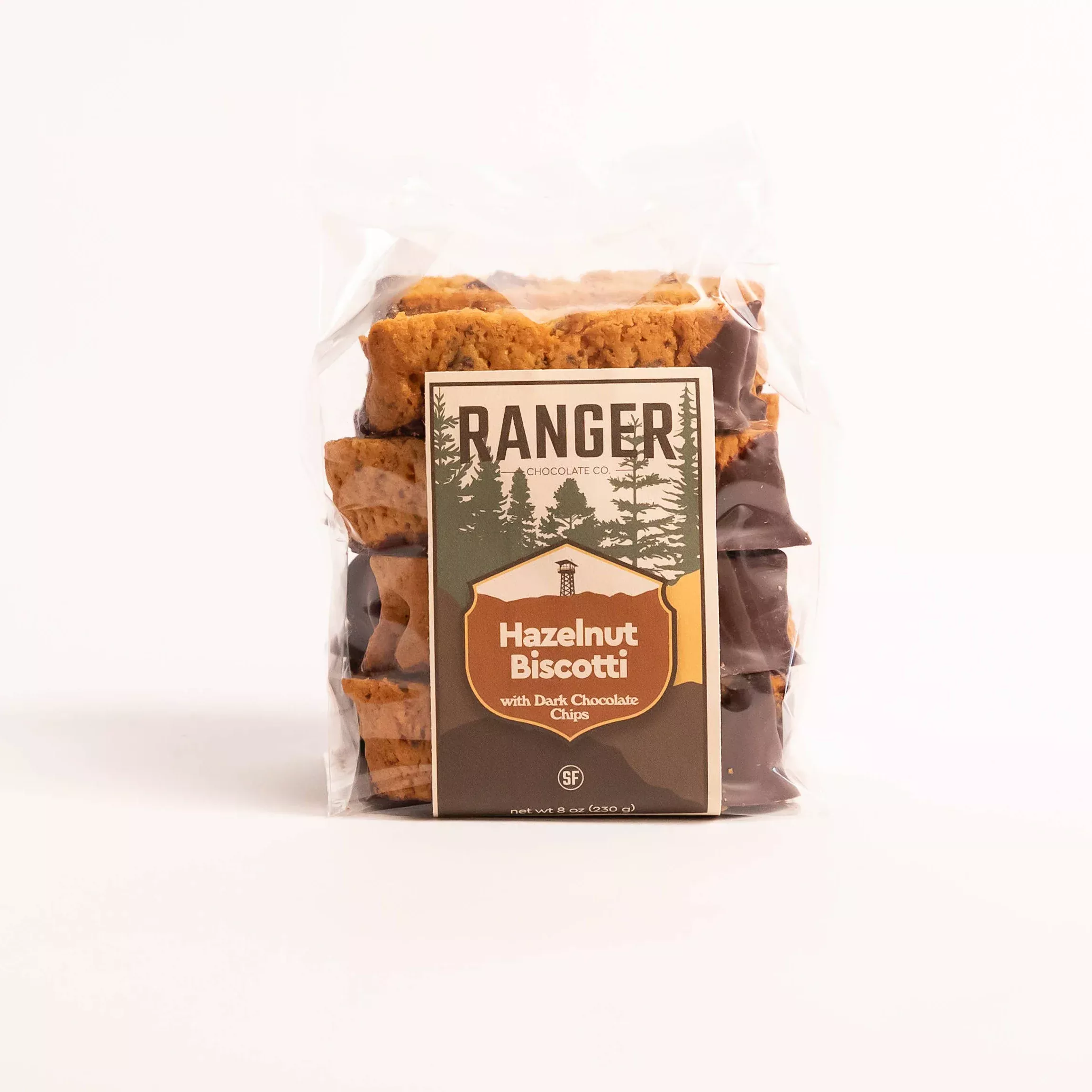 Ranger Chocolate Co. Hazelnut Biscotti with Dark Chocolate Chips