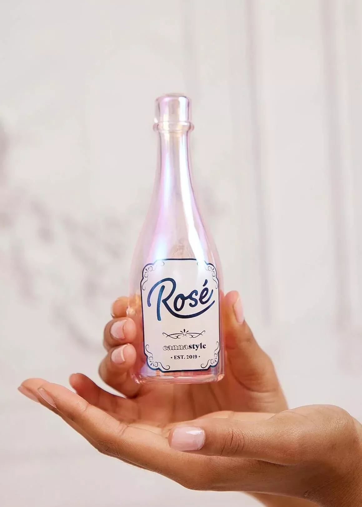 Rosé Wine Bottle Glass Pipe