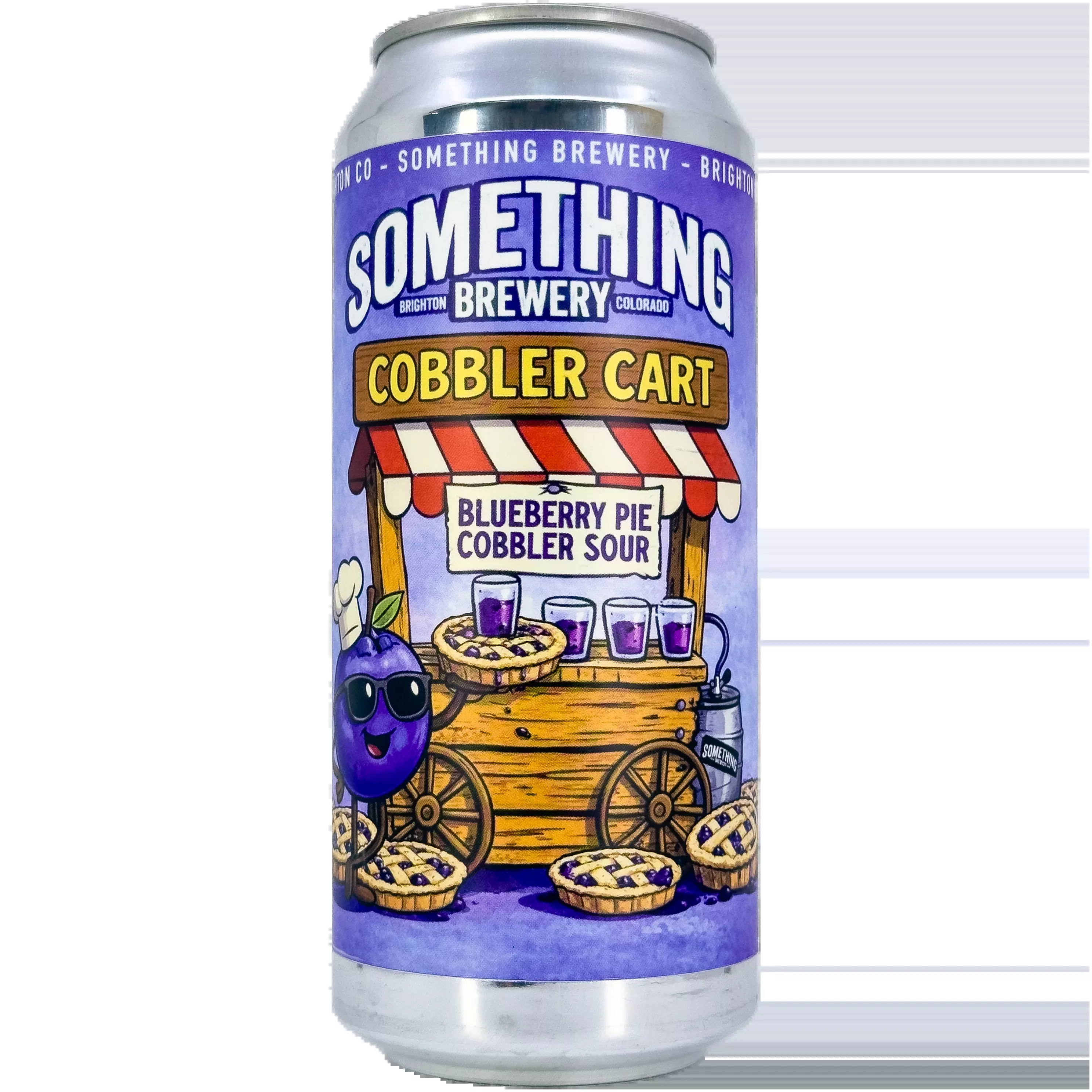 Something Brewery 'Cobbler Cart' Blueberry Pie Cobbler Sour Beer, Colorado
