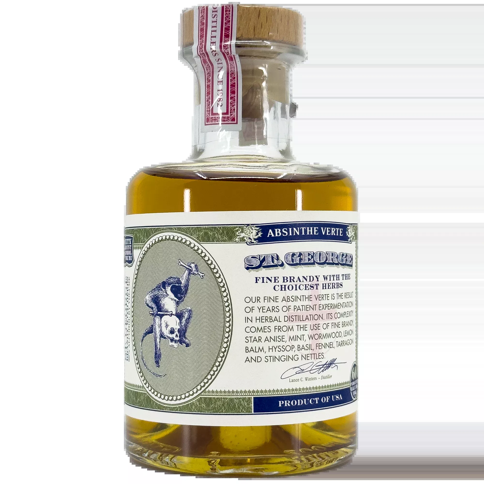 St. George Spirits Absinthe Verte, California