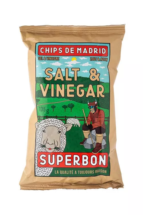 SUPERBON | Salt & Vinegar Potato Chips 125g