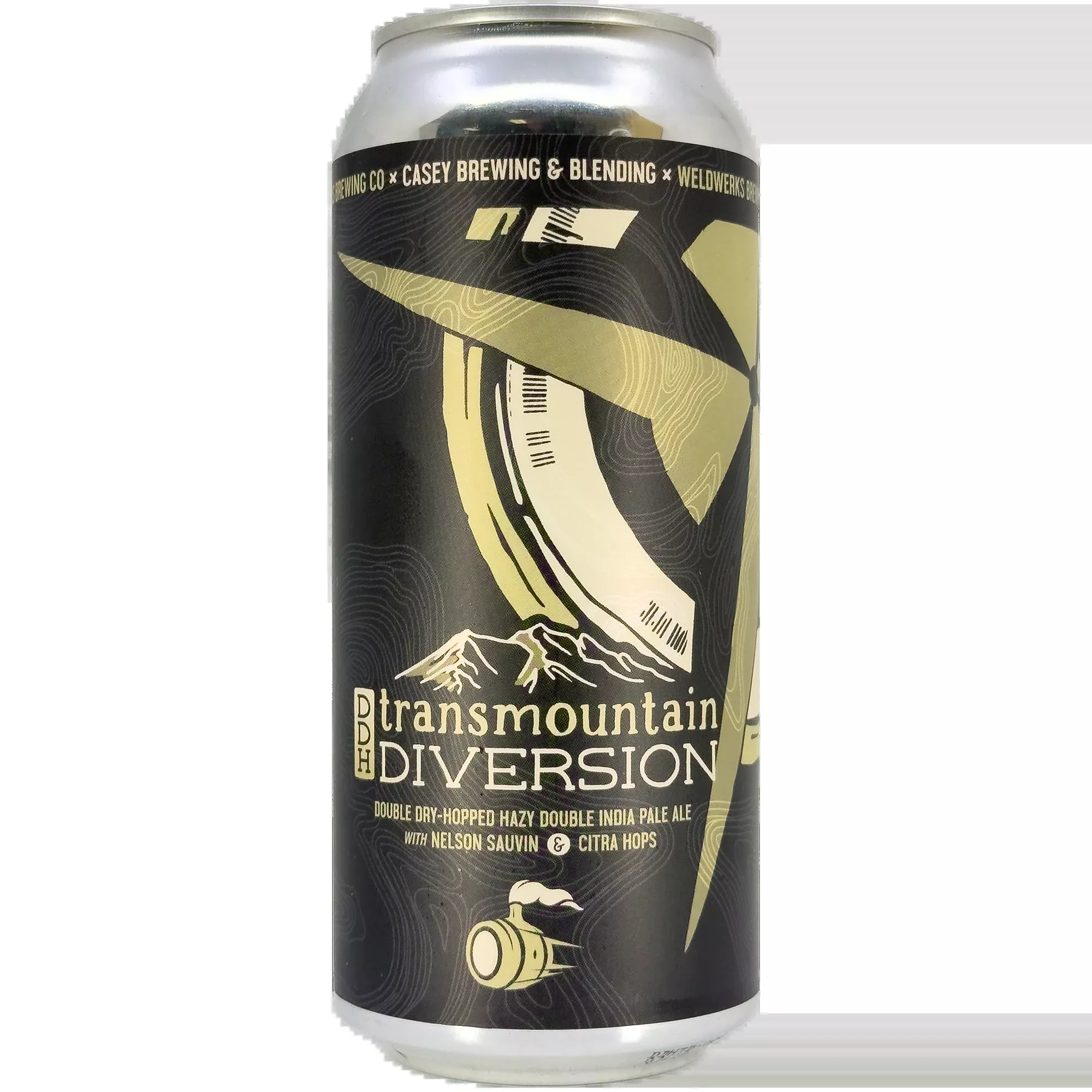 WeldWerks x Casey Brewing 'DDH Transmountain Diversion' Hazy Double IPA Beer, Colorado